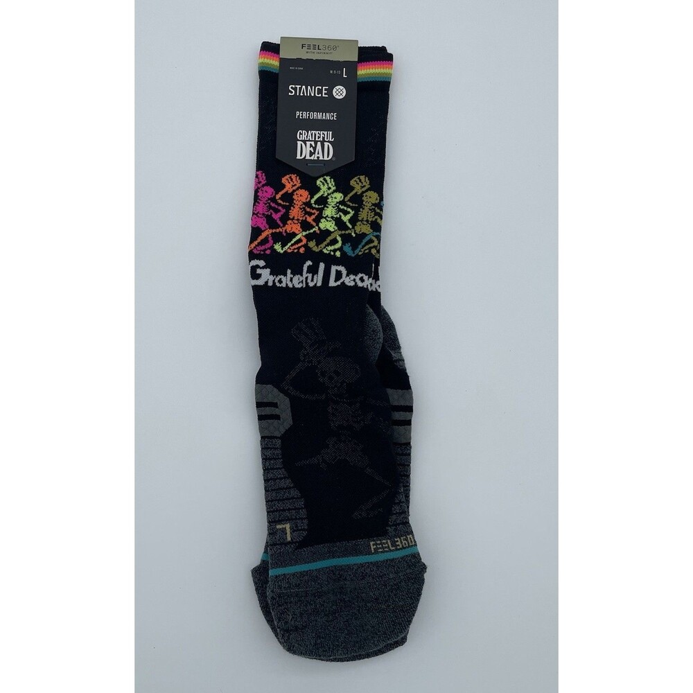 Stance GRATEFUL DEAD Performance Feel 360 “Dancing Skeletons” Men's Socks L 9-13